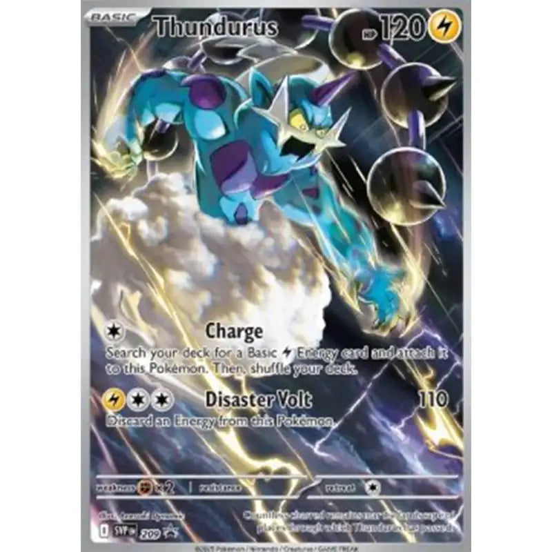 Pokemon TCG: Thundurus 209 - Holofoil S&V Sealed Promo Double Sleeved Pokemon TCG: Thundurus 209 - Holofoil S&V Sealed Promo Double Sleeved
