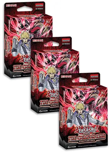 Yugioh TCG: The Crimson King - Structure Deck - Set of 3
