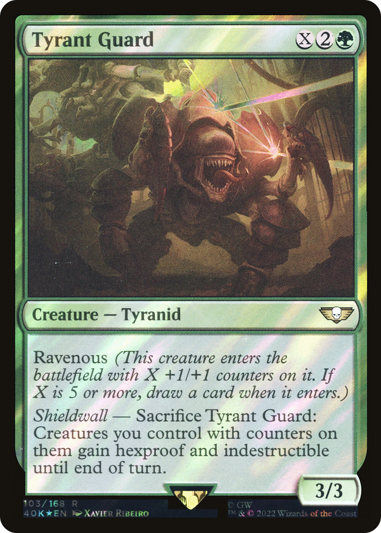 Tyrant Guard (Surge Foil) (40K-103★) - Warhammer 40,000 Commander Foil