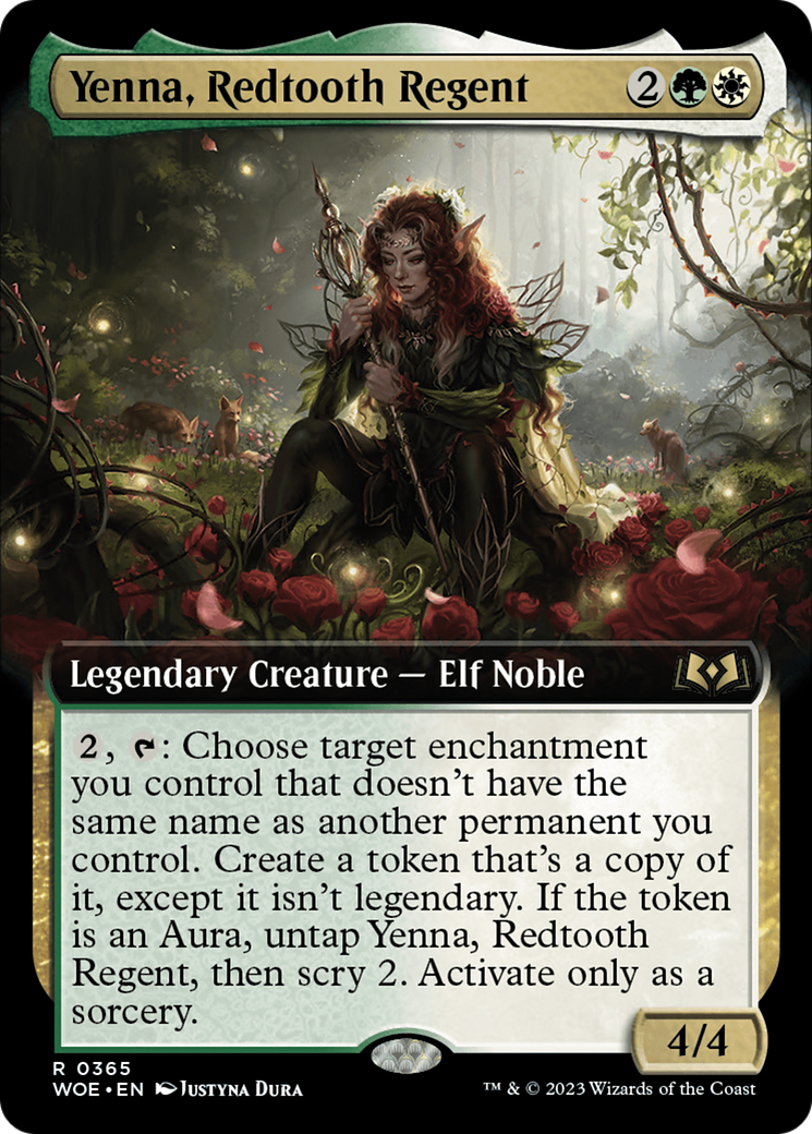 Yenna, Redtooth Regent (Extended Art) (WOE-365) - Wilds of Eldraine: (Extended Art) Foil