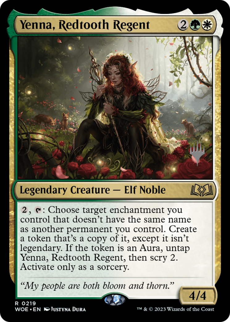 Yenna, Redtooth Regent (PPWOE-219P) - Wilds of Eldraine Promos Foil