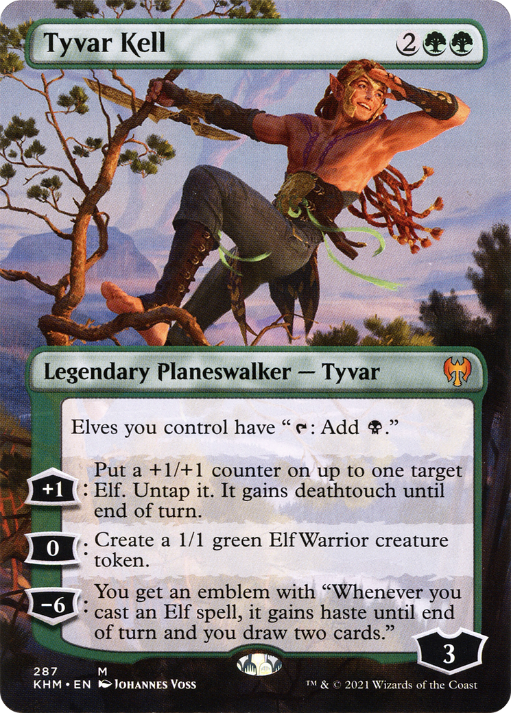 Tyvar Kell (Borderless) (KHM-287) - Kaldheim (Borderless) Foil