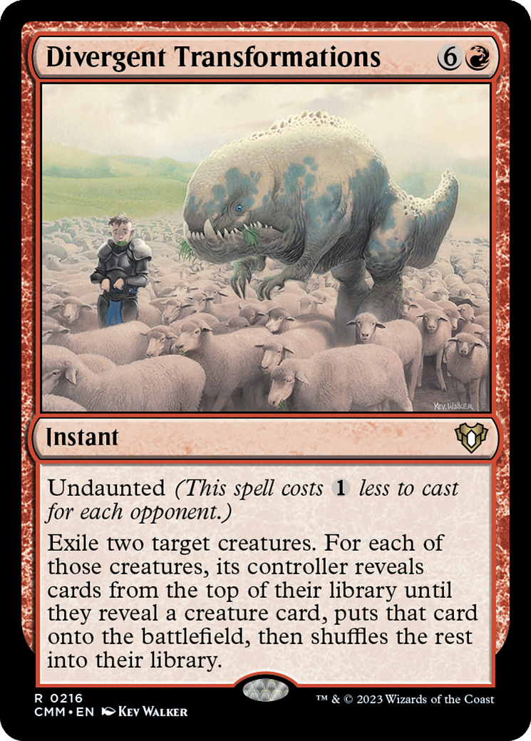 Divergent Transformations (CMM-216) - Commander Masters Foil
