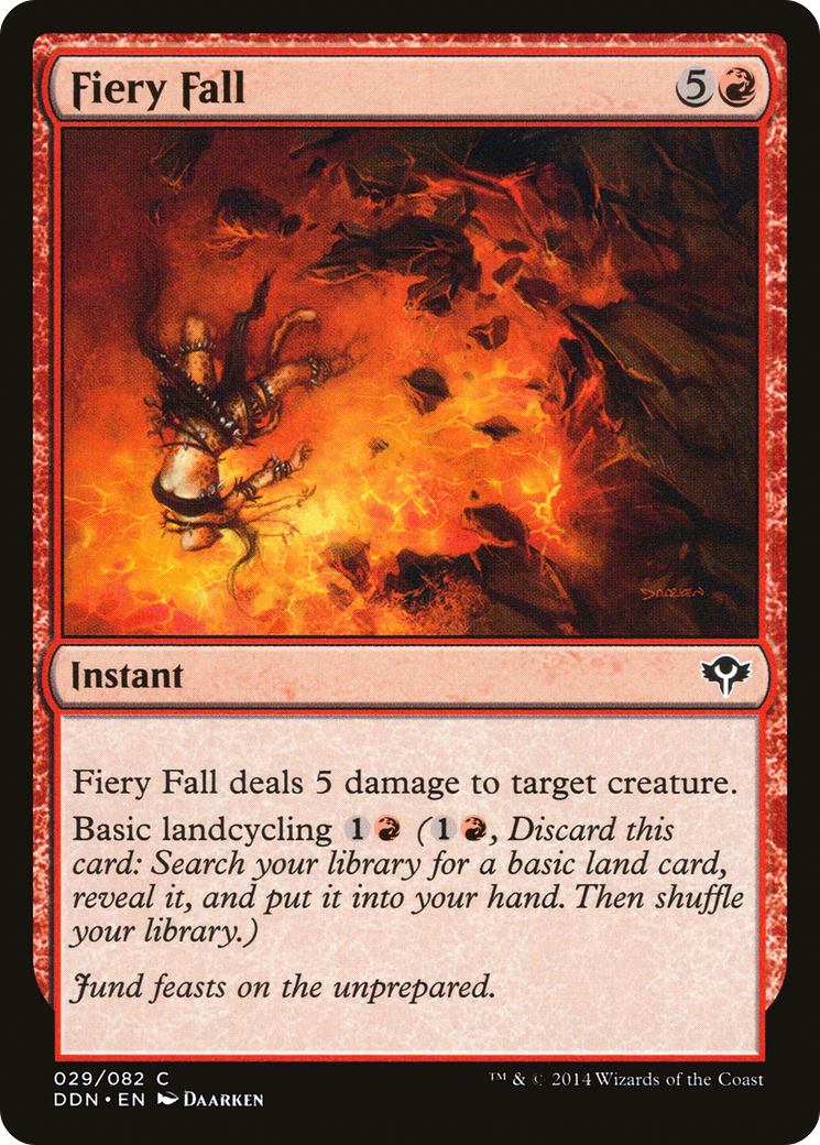 Fiery Fall (DDN-029) - Duel Decks: Speed vs. Cunning