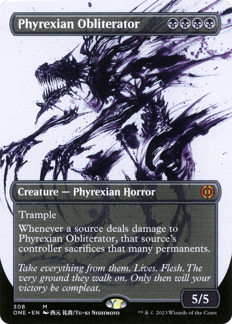 Phyrexian Obliterator (Showcase) (ONE-308) - Phyrexia: All Will Be One: (Showcase) (Borderless)