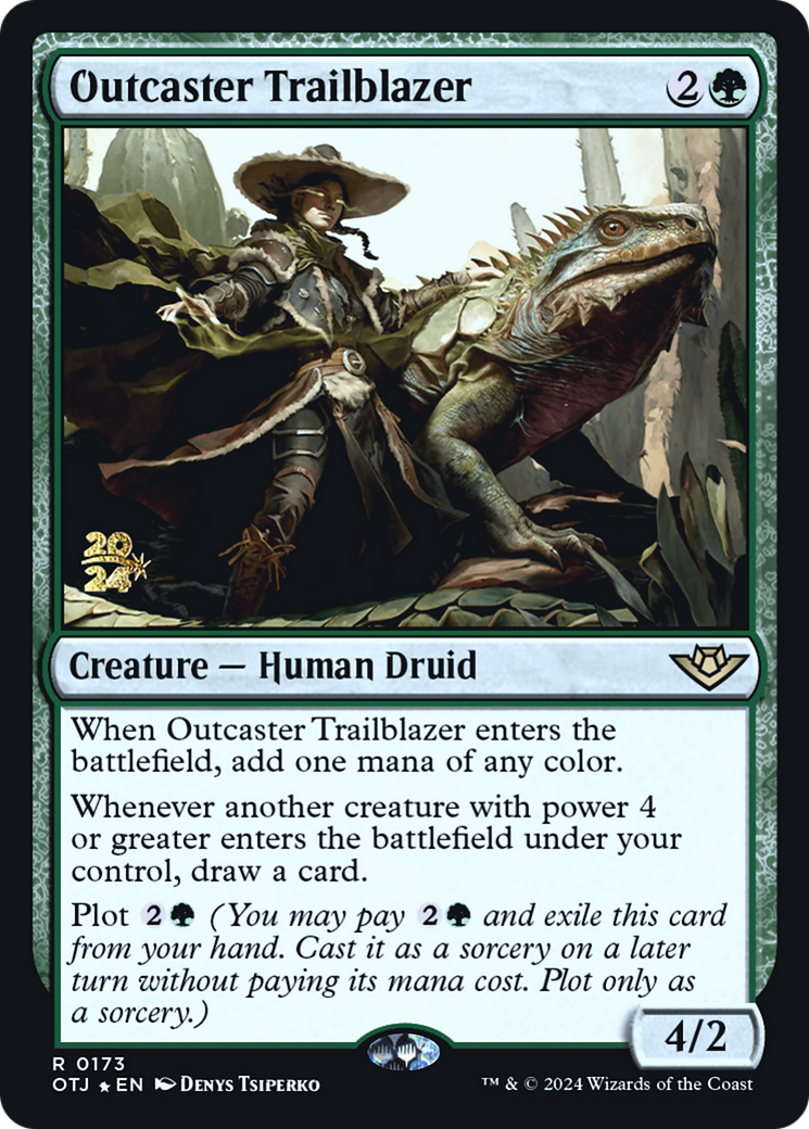 Outcaster Trailblazer (PRE-173S) - Outlaws of Thunder Junction Promos Foil