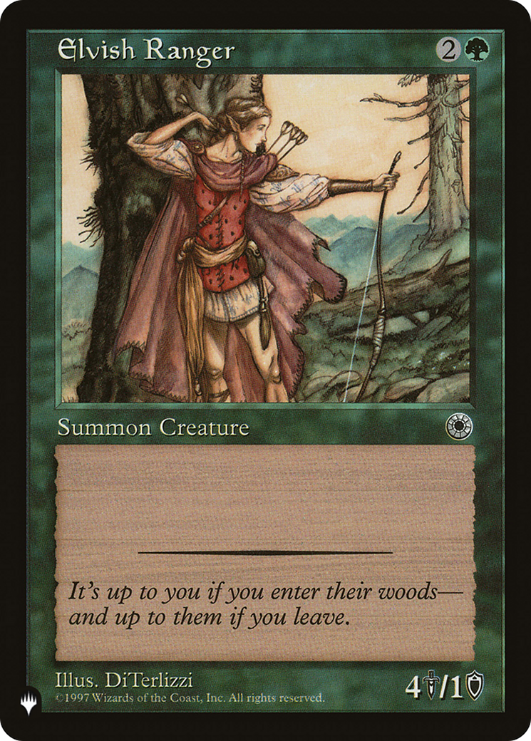 Elvish Ranger (LIST-) - The List
