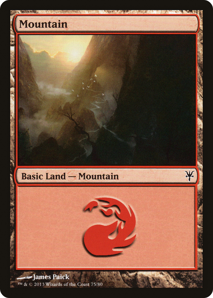 Mountain (75) (DDK-075) - Duel Decks: Sorin vs. Tibalt