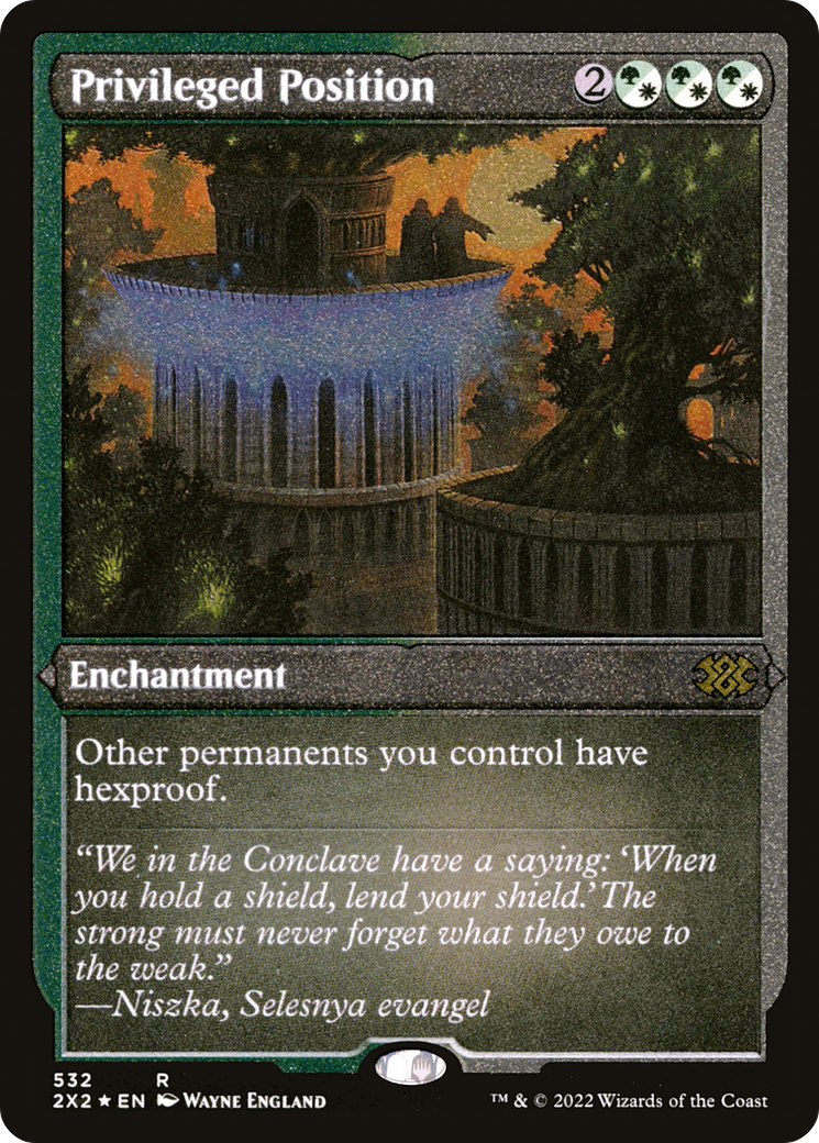 Privileged Position (2X2-532) - Double Masters 2022 Foil