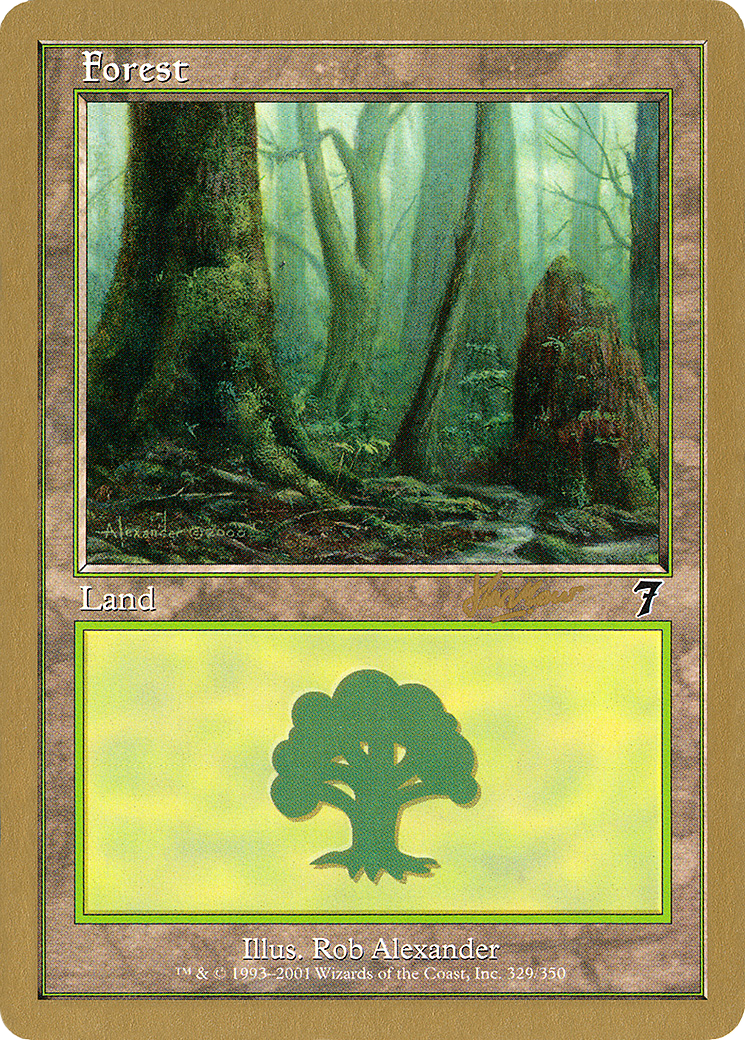 Forest (329) - 2002 Sim Han How (7ED) (WCD-) - World Championship Decks 2002
