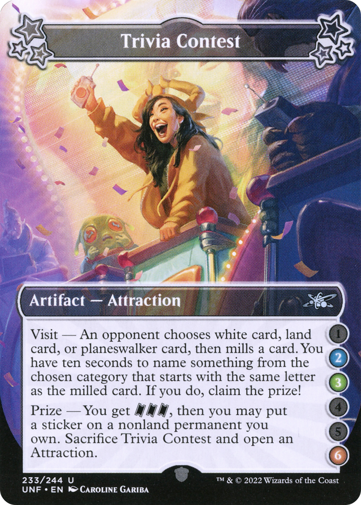 Trivia Contest (2-3-6) (UNF-233A) - Unfinity Foil