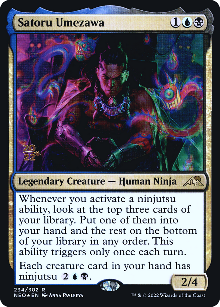Satoru Umezawa (PRE-234S) - Kamigawa: Neon Dynasty Promos Foil