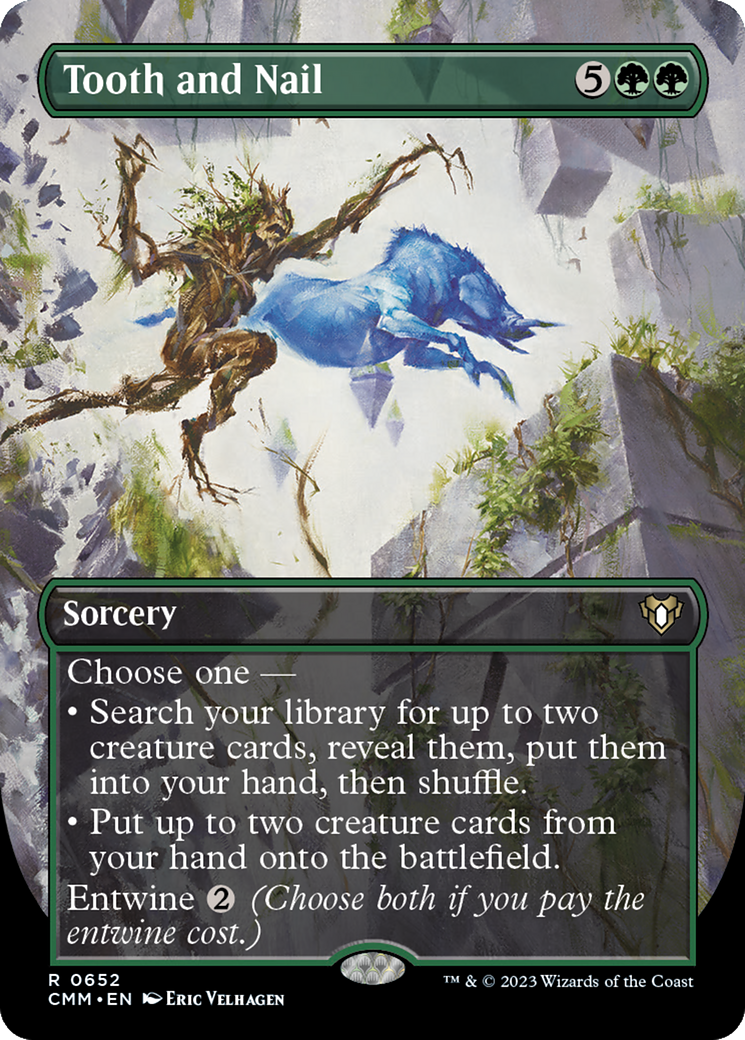 Tooth and Nail (Borderless) (CMM-652) - Commander Masters (Borderless)