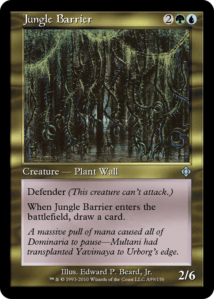 Jungle Barrier (TD0-A99) - Magic Online Theme Decks