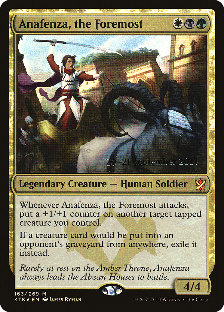 Anafenza, the Foremost (PRE-163S) - Khans of Tarkir Promos Foil