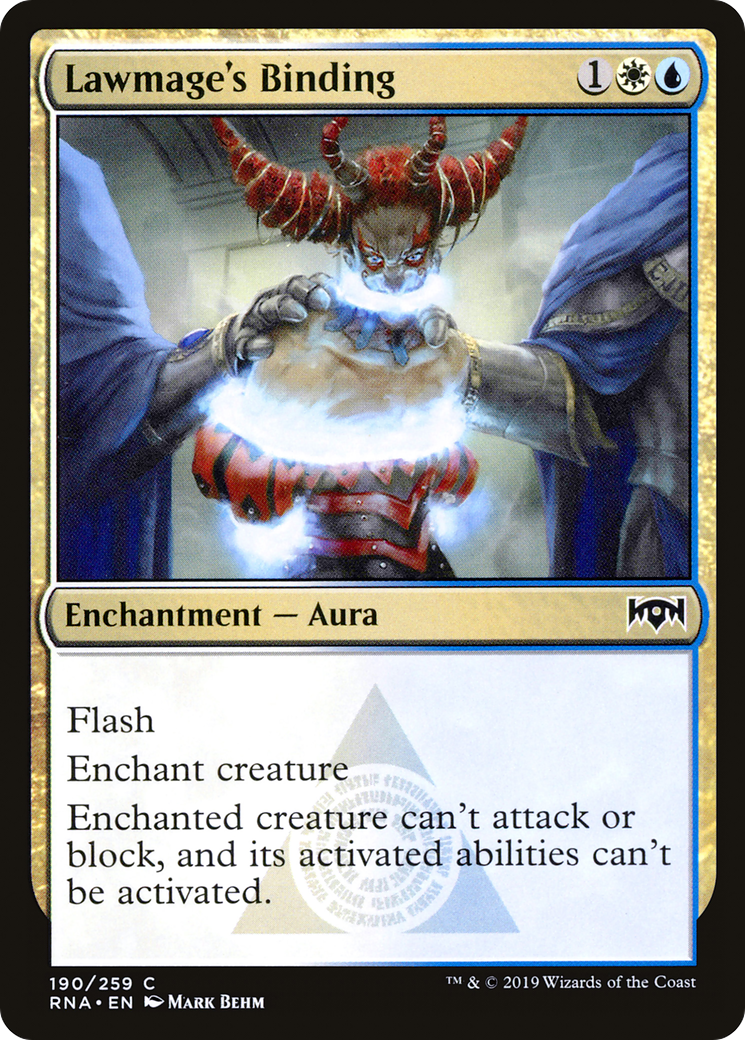 Lawmage's Binding (RNA-190) - Ravnica Allegiance Foil