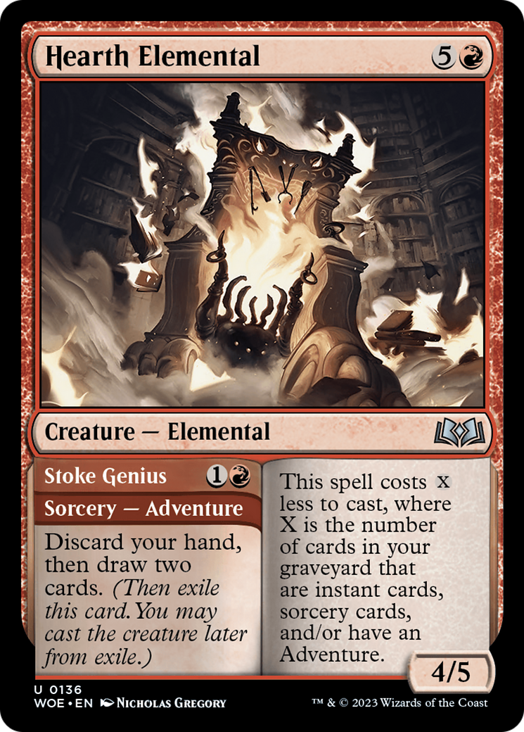 Hearth Elemental (WOE-136) - Wilds of Eldraine