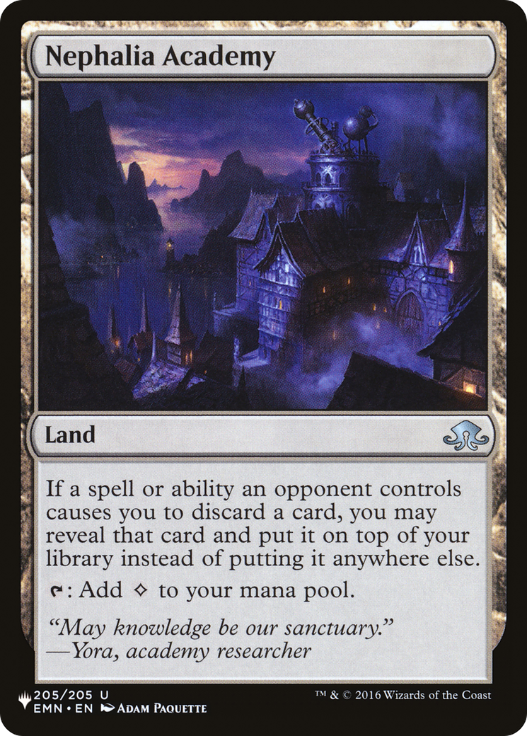 Nephalia Academy (LIST-EMN-205) - The List