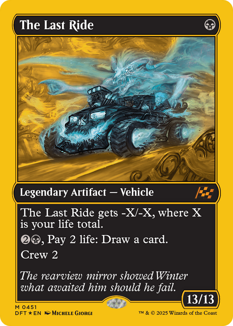 The Last Ride (DFT-451) - Aetherdrift Foil