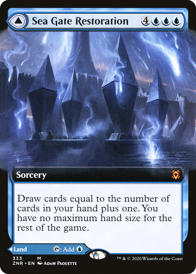 Sea Gate Restoration (Extended Art) (ZNR-333) - Zendikar Rising: (Extended Art) Foil