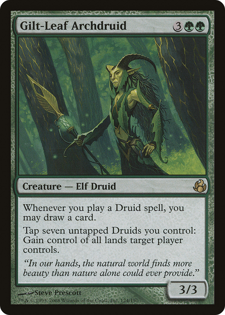 Gilt-Leaf Archdruid (MOR-124) - Morningtide Foil