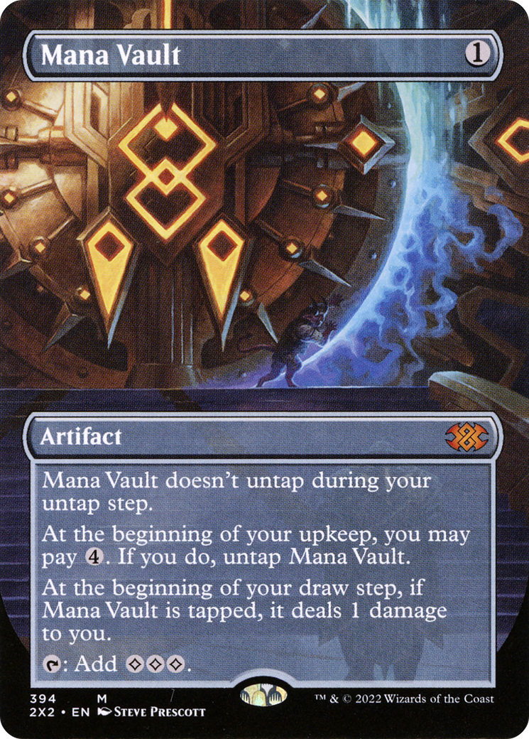 Mana Vault (Borderless) (2X2-394) - Double Masters 2022 (Borderless)