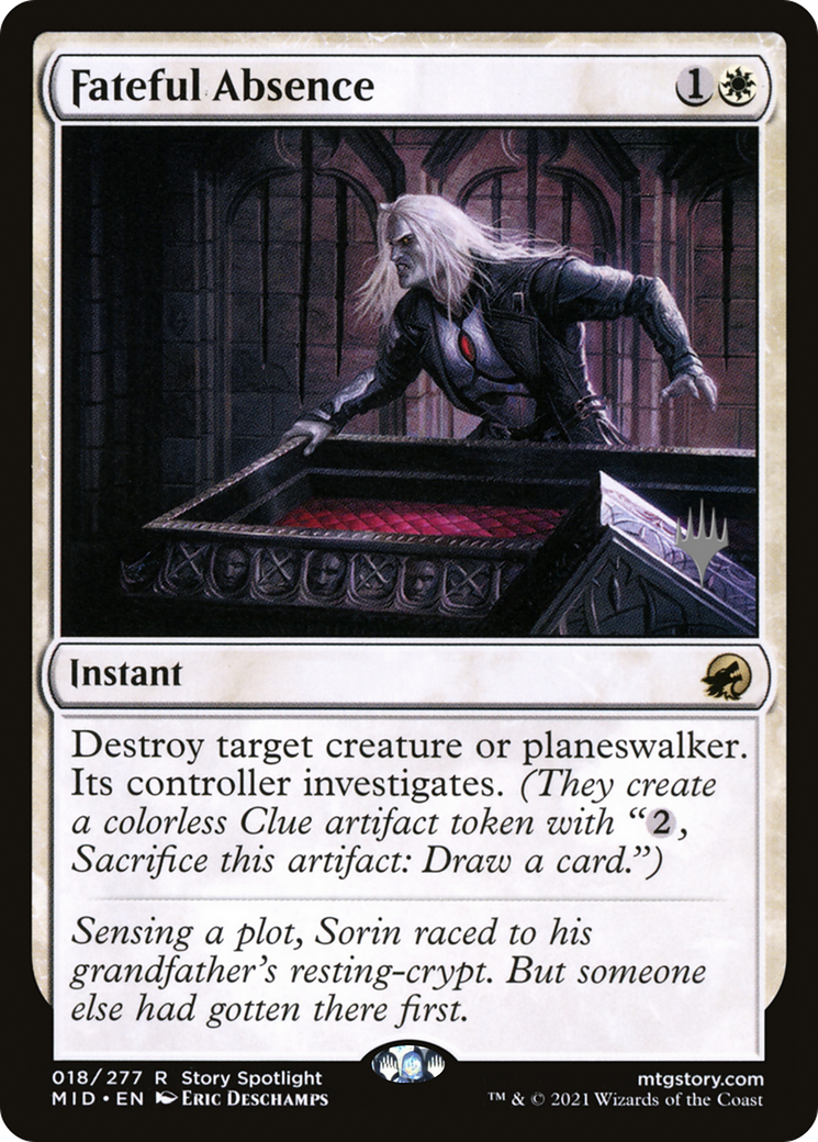 Fateful Absence (PPMID-18P) - Innistrad: Midnight Hunt Promos