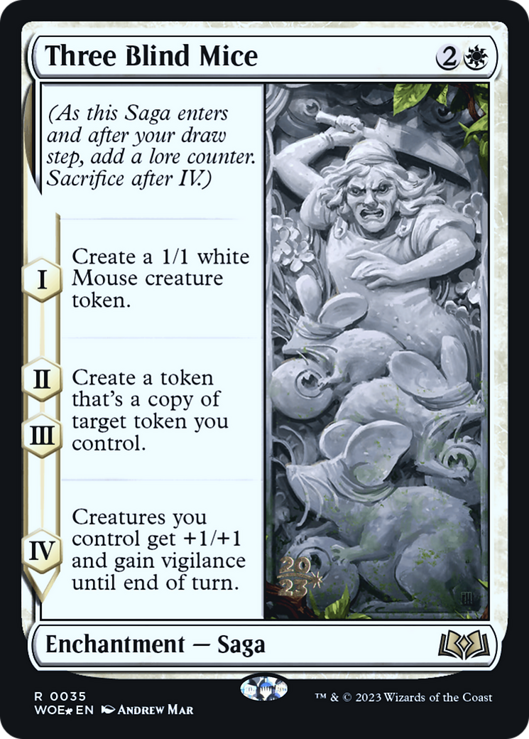 Three Blind Mice (PRE-35S) - Wilds of Eldraine Promos Foil