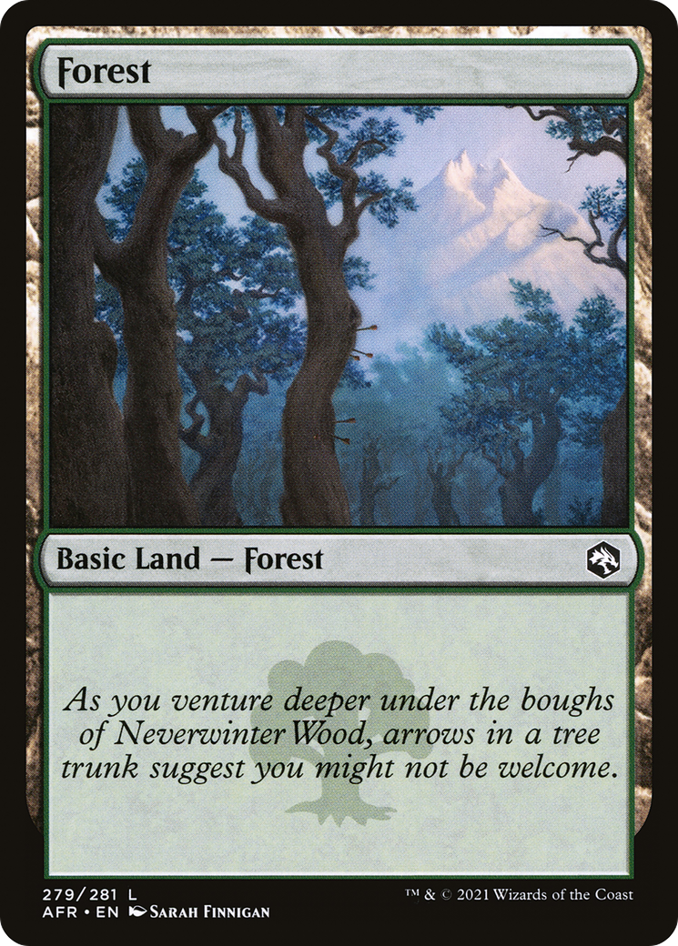 Forest (279) (AFR-279) - Adventures in the Forgotten Realms Foil