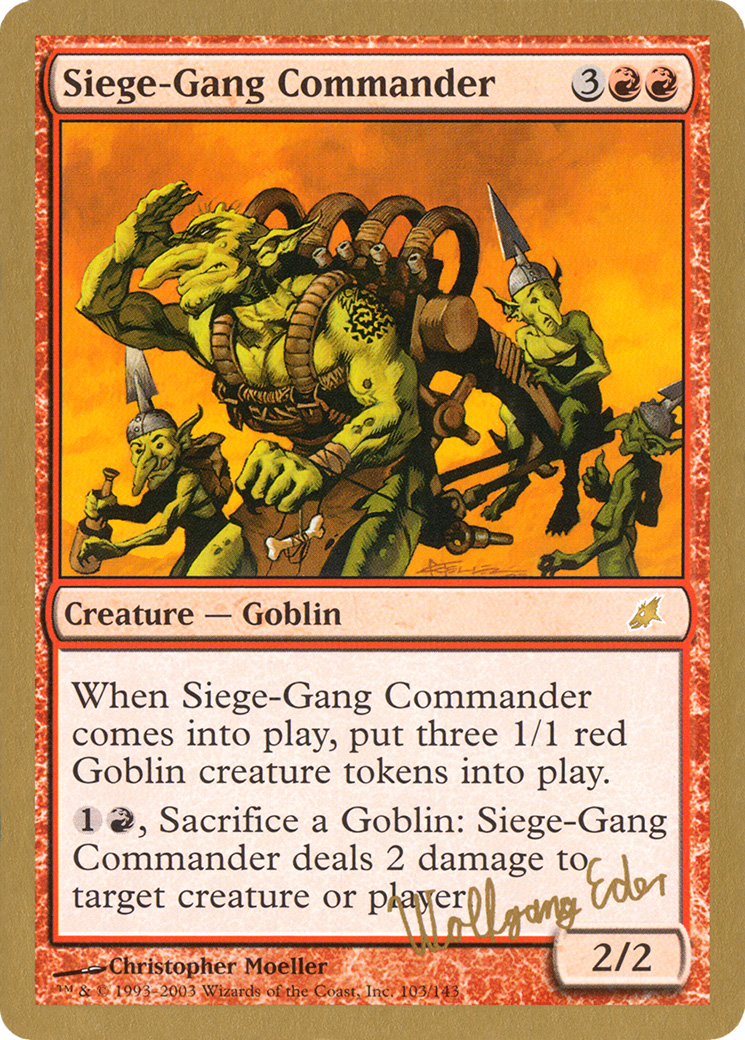 Siege-Gang Commander (WCD-) - World Championship Decks 2003