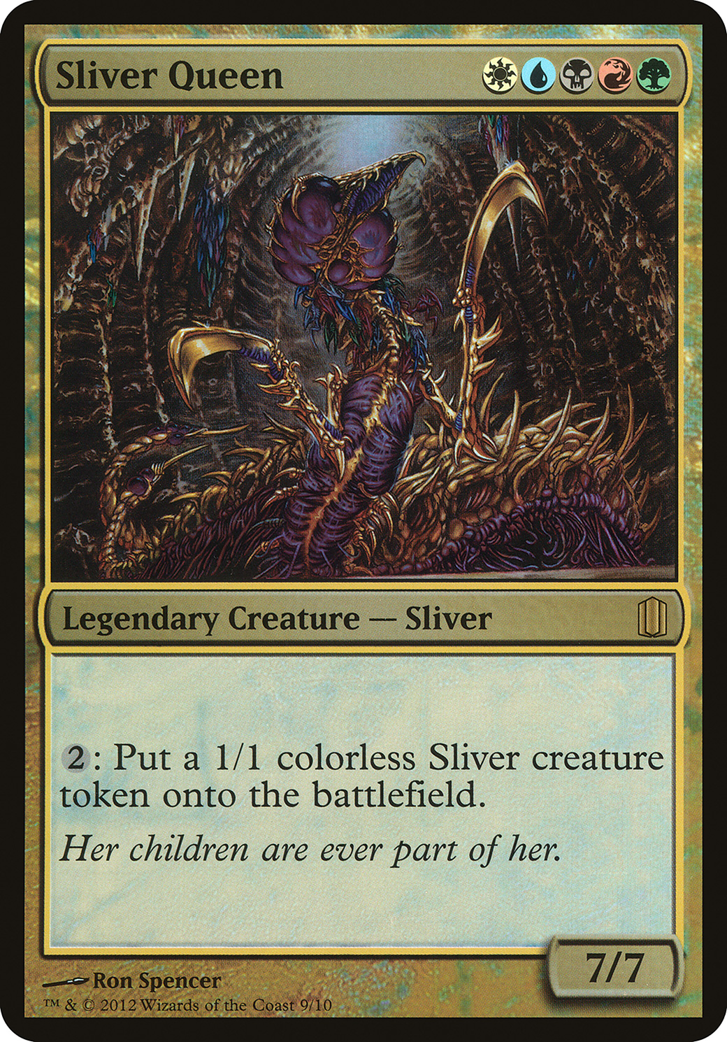 Sliver Queen (Commander's Arsenal) (OVER-009) - Commander's Arsenal Oversized Foil