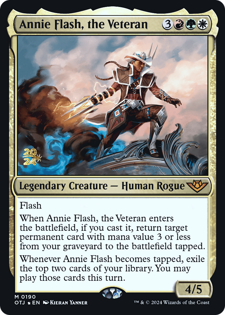 Annie Flash, the Veteran (PRE-190S) - Outlaws of Thunder Junction Promos Foil