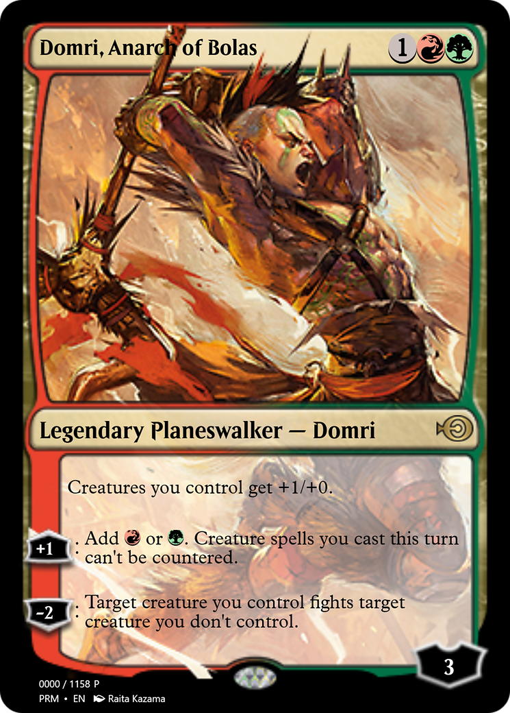 Domri, Anarch of Bolas (PRM-72225) - Magic Online Promos Foil