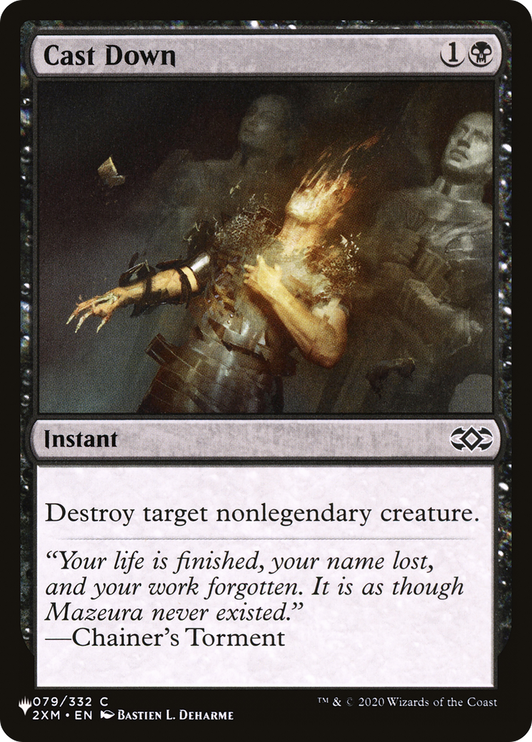 Cast Down (LIST-079/332) - The List