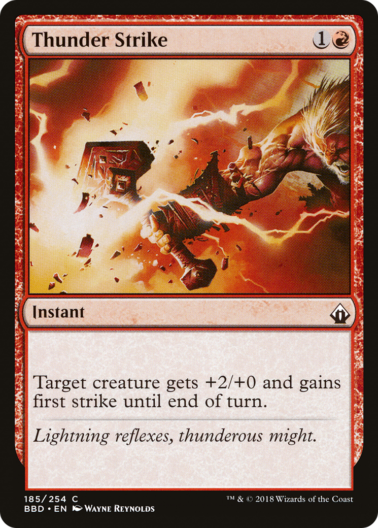 Thunder Strike (BBD-185) - Battlebond Foil