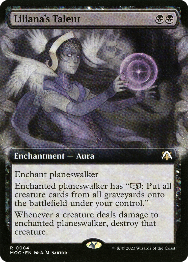 Liliana's Talent (Extended Art) (MOC-084) - March of the Machine Commander: (Extended Art)