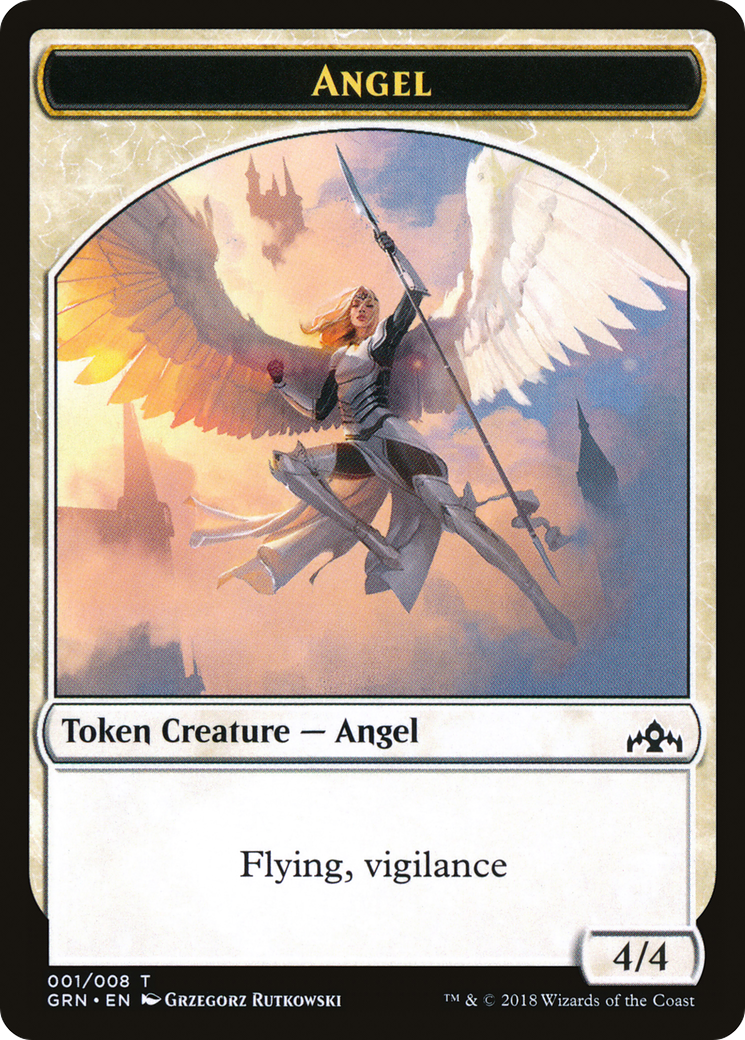 Angel Token (GRN-001) - Guilds of Ravnica Tokens