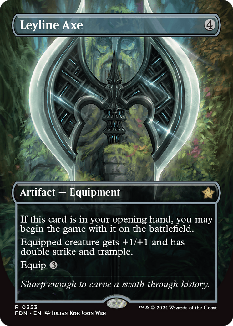Leyline Axe (FDN-353) - Foundations (Borderless)