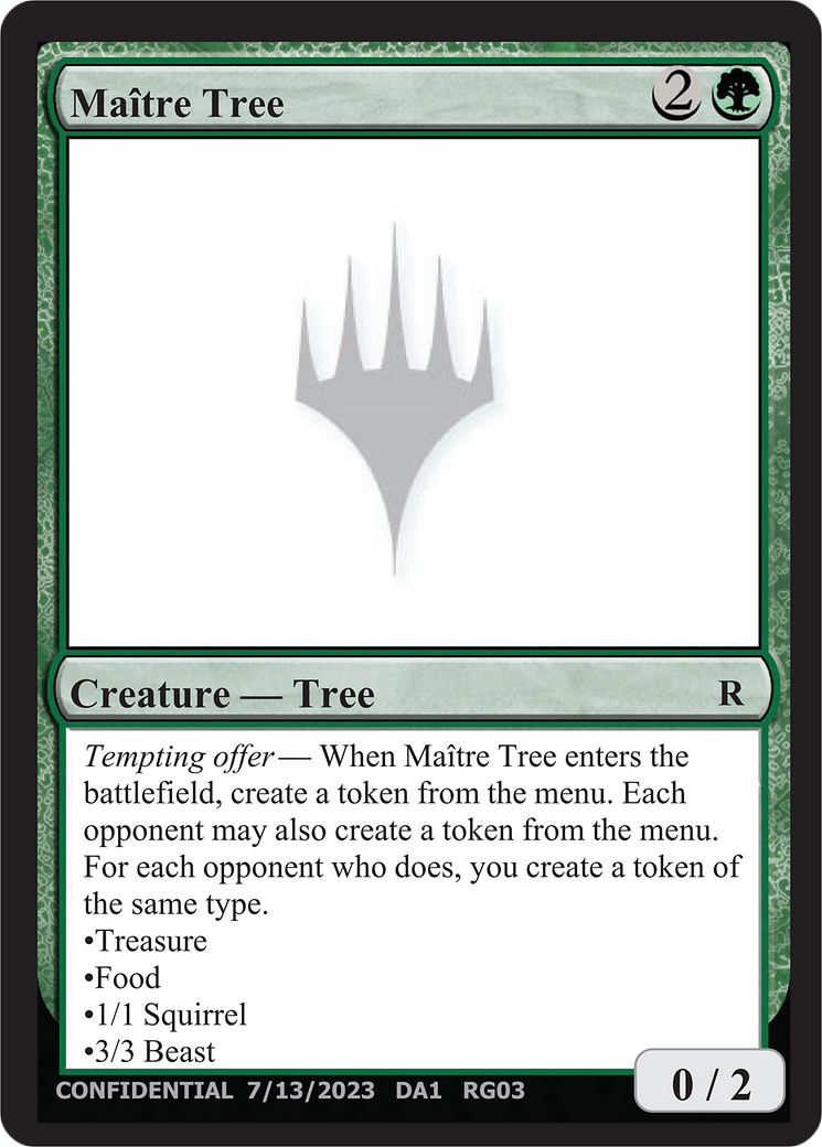Maître Tree (UNK-RG03A) - Unknown Event