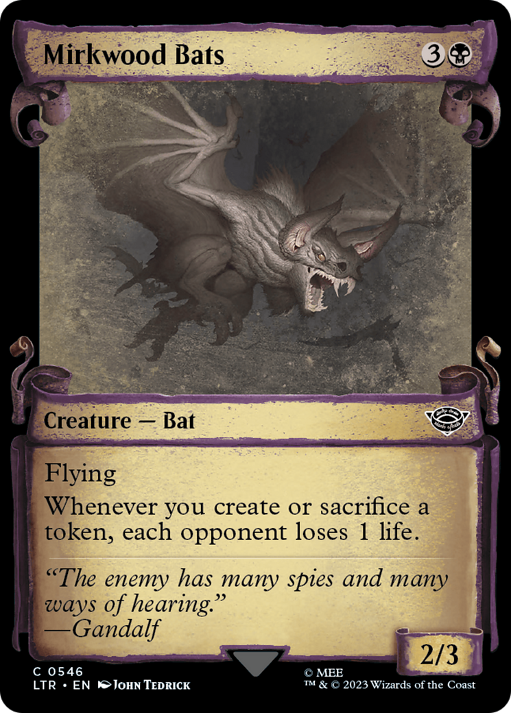 Mirkwood Bats (Showcase Scrolls) (LTR-546) - The Lord of the Rings: Tales of Middle-earth: (Showcase)