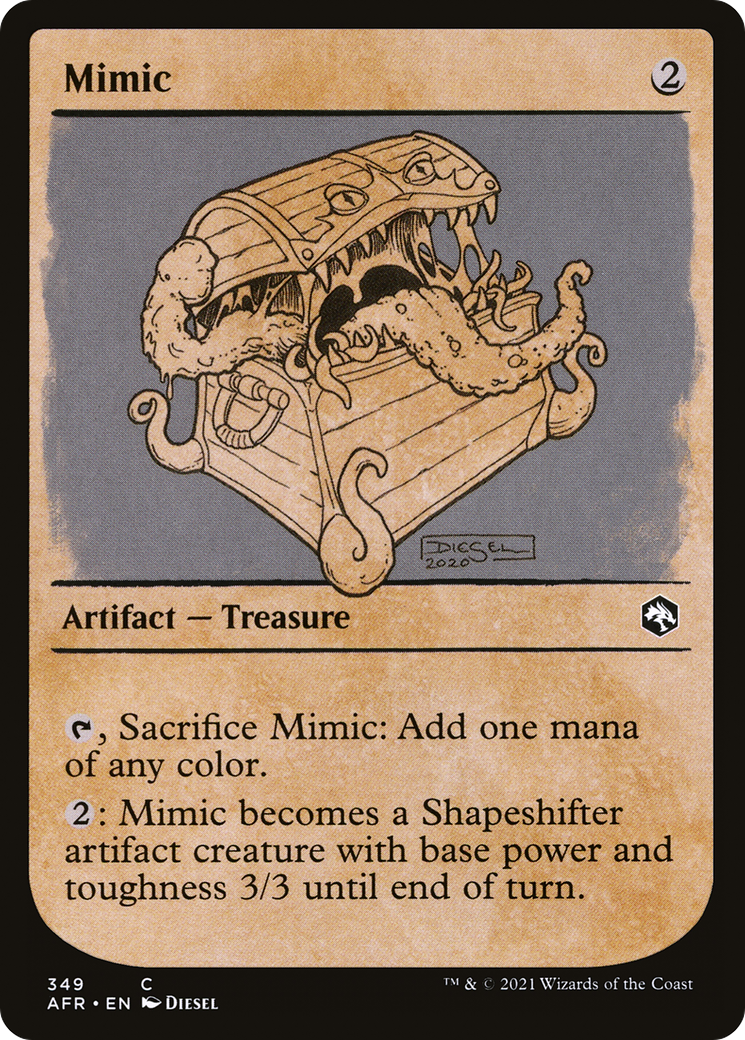 Mimic (Showcase) (AFR-349) - Adventures in the Forgotten Realms: (Showcase) Foil
