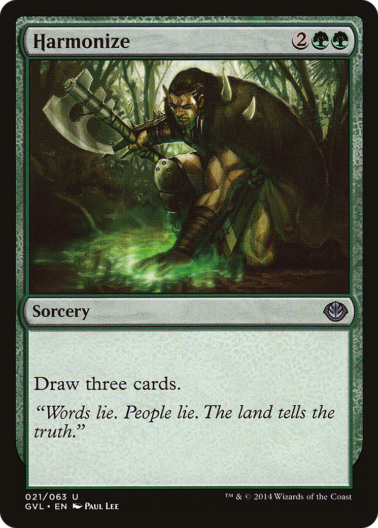 Harmonize (Garruk vs Liliana) (DD3-021) - Duel Decks Anthology: Garruk vs. Liliana
