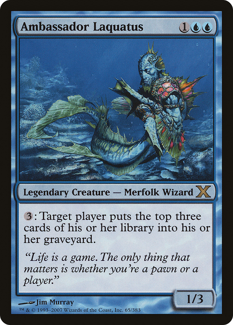 Ambassador Laquatus (10E-065) - Tenth Edition Foil