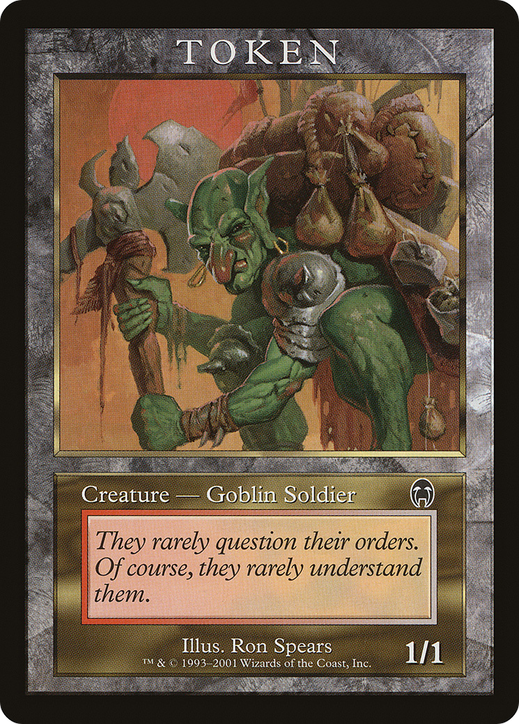 Goblin Soldier Token (APC) (MPRP-006) - Magic Player Rewards 2001