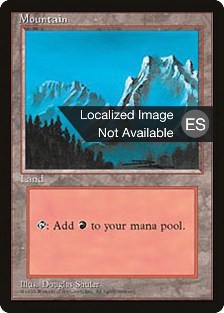 Mountain (B) (4BB-374) - Fourth Edition Foreign Black Border