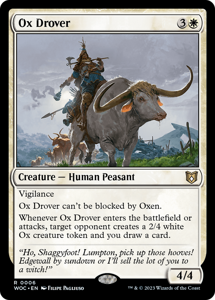 Ox Drover (WOC-006) - Wilds of Eldraine Commander
