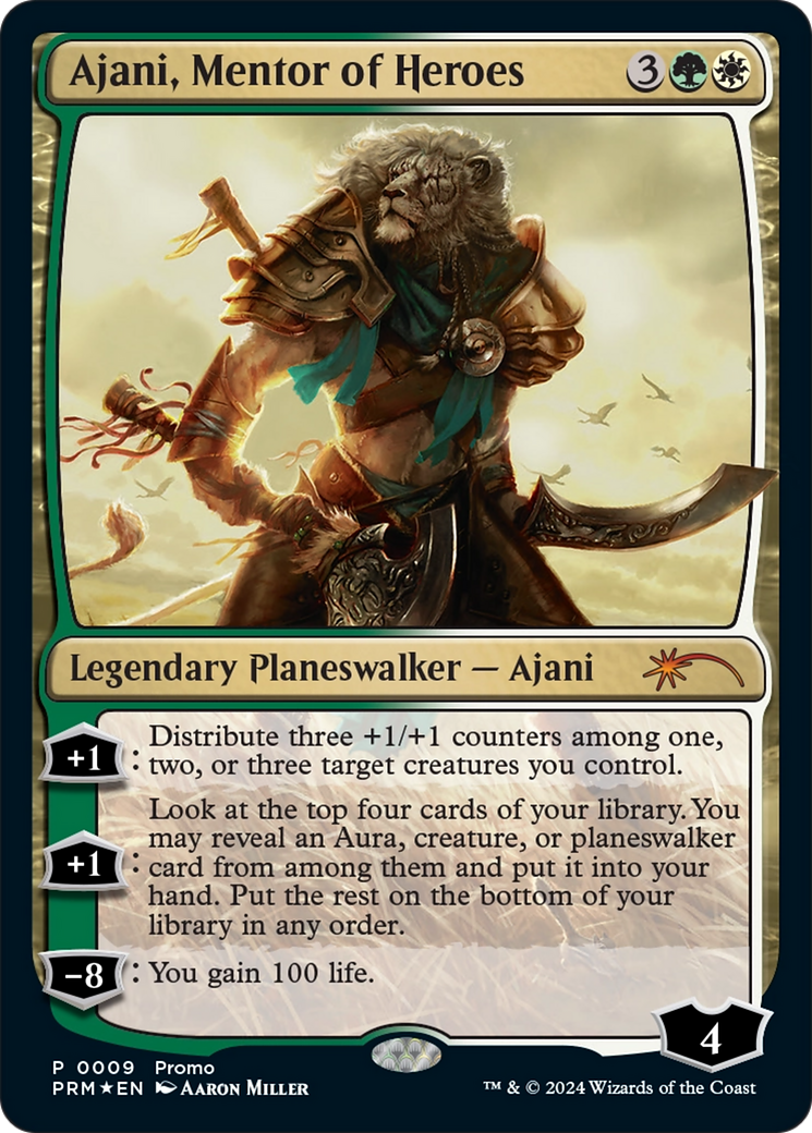 Ajani, Mentor of Heroes (UMP-2024-3) - Media and Collaboration Promos Foil
