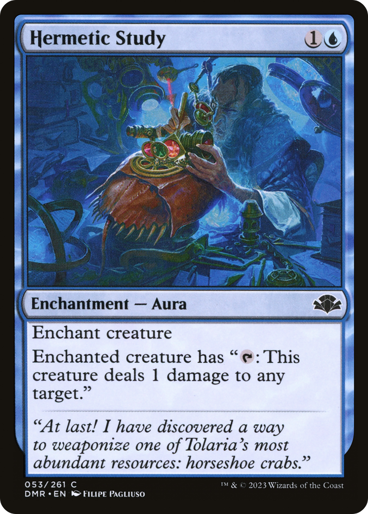 Hermetic Study (DMR-053) - Dominaria Remastered Foil