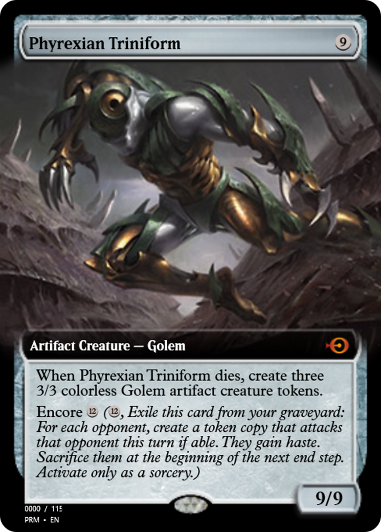 Phyrexian Triniform (PRM-86034) - Magic Online Promos Foil
