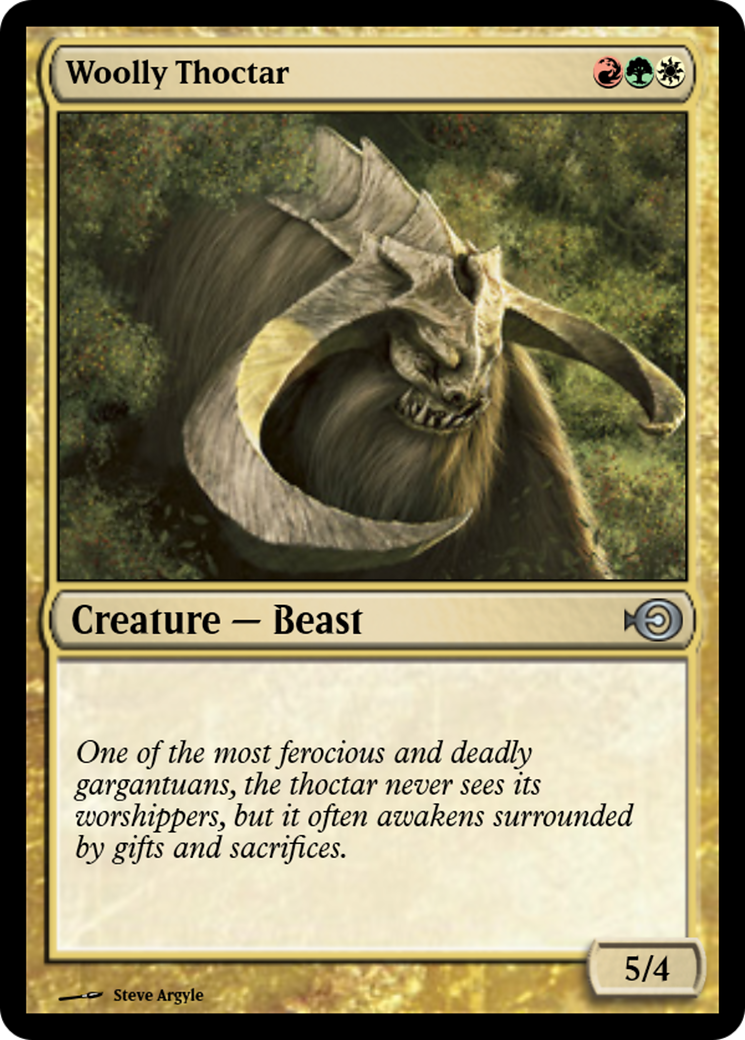 Woolly Thoctar (PRM-31449) - Magic Online Promos Foil